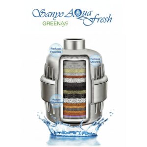 מסנן מקלחת Sanyo Aqua Fresh לעור ושיער בריאים